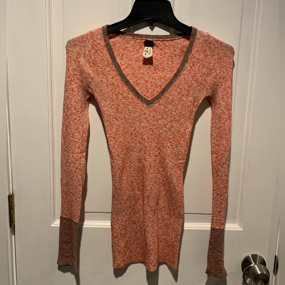 Free People We The Free Freckles Thermal Sweater- Pink - Picture 2 of 13